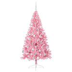 Kunstig Forhåndsopplyst Juletre Med 300 Led Rosa 180 Cm Pvc