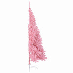 Kunstig Forhåndsopplyst Juletre Med 300 Led Rosa 180 Cm Pvc
