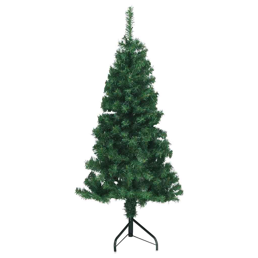 Hjørne Kunstig Jul Tre Med 150 Led Grønn 120 Cm Pvc Og Metall