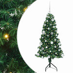Hjørne Kunstig Jul Tre Med 150 Led Grønn 150 Cm Pvc Og Metall