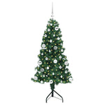 Hjørne Kunstig Jul Tre Med 150 Led Grønn 150 Cm Pvc Og Metall