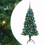 Hjørne Kunstig Jul Tre Med 150 Led Grønn 150 Cm Pvc Og Metall