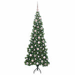 Hjørne Kunstig Jul Tre Med 300 Led Grønn 180 Cm Pvc Og Metall