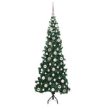 Hjørne Kunstig Jul Tre Med 300 Led Grønn 180 Cm Pvc Og Metall