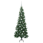 Hjørne Kunstig Jul Tre Med 300 Led Grønn 180 Cm Pvc Og Metall