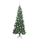 Hjørne Kunstig Jul Tre Med 300 Led Grønn 180 Cm Pvc Og Metall
