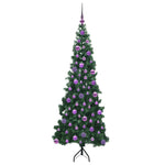 Hjørne Kunstig Jul Tre Med 300 Led Grønn 180 Cm Pvc Og Metall