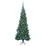 Hjørne Kunstig Jul Tre Med 300 Led Grønn 180 Cm Pvc Og Metall