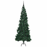 Hjørne Kunstig Jul Tre Med 300 Led Grønn 210 Cm Pvc Og Metall