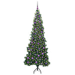 Hjørne Kunstig Jul Tre Med 300 Led Grønn 210 Cm Pvc Og Metall