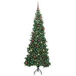 Hjørne Kunstig Jul Tre Med 300 Led Grønn 210 Cm Pvc Og Metall