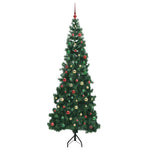 Hjørne Kunstig Jul Tre Med 300 Led Grønn 210 Cm Pvc Og Metall