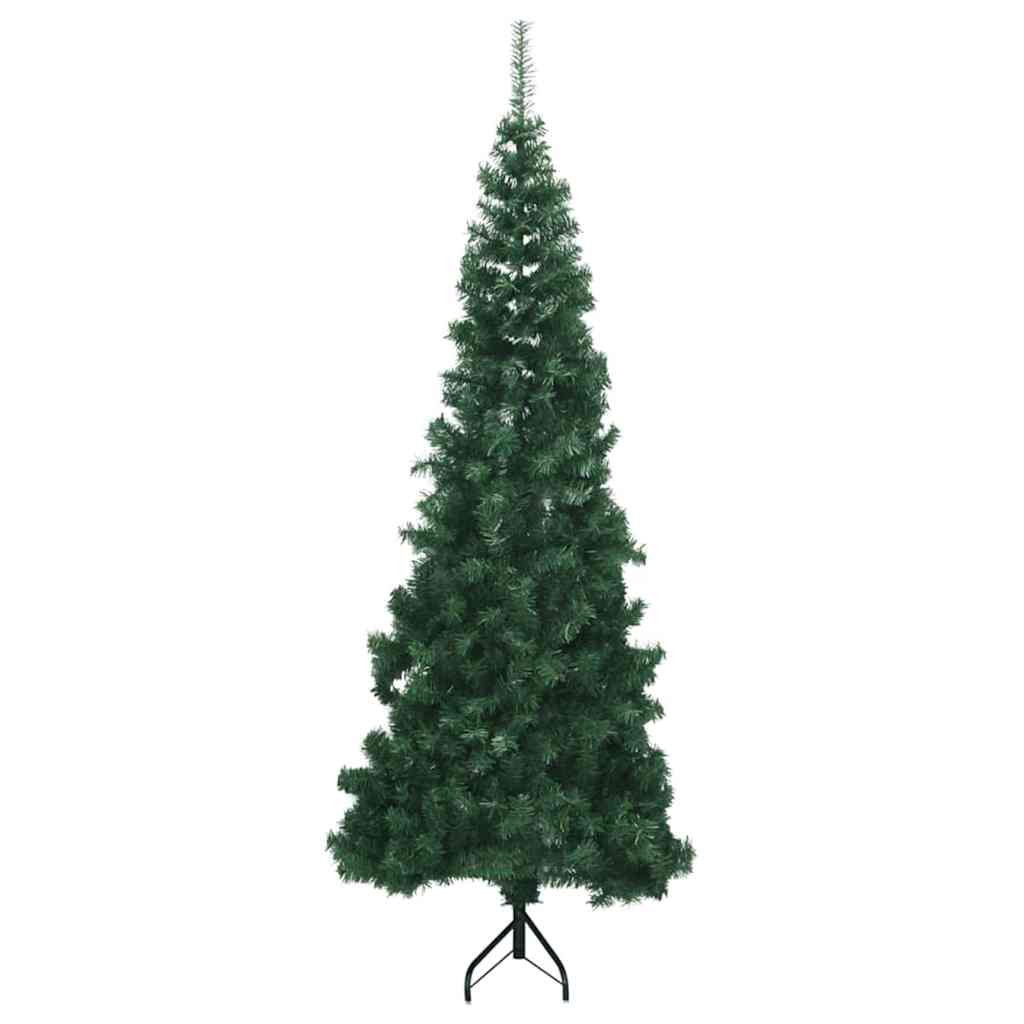 Hjørne Kunstig Jul Tre Med 300 Led Grønn 240 Cm Pvc Og Metall