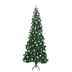 Hjørne Kunstig Jul Tre Med 300 Led Grønn 240 Cm Pvc Og Metall