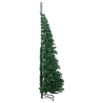 Hjørne Kunstig Jul Tre Med 300 Led Grønn 240 Cm Pvc Og Metall