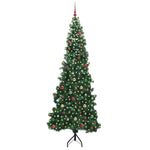 Hjørne Kunstig Jul Tre Med 300 Led Grønn 240 Cm Pvc Og Metall