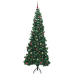 Hjørne Kunstig Jul Tre Med 300 Led Grønn 240 Cm Pvc Og Metall