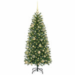 Kunstig Juletre Med 150 Led Med Stativ Grønn 150 Cm Pe Og Pvc