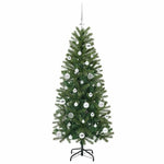 Kunstig Juletre Med 150 Led Med Stativ Grønn 150 Cm Pe Og Pvc
