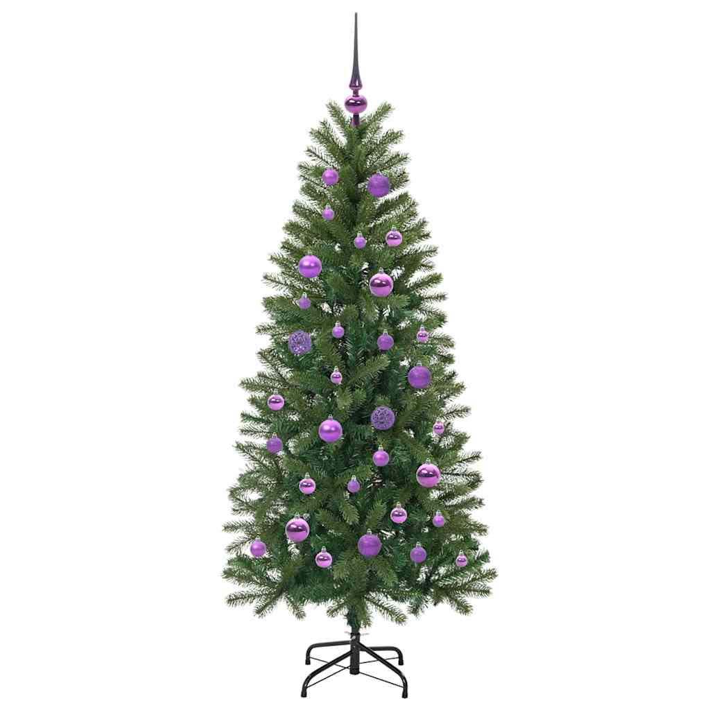 Kunstig Juletre Med 150 Led Med Stativ Grønn 150 Cm Pe Og Pvc