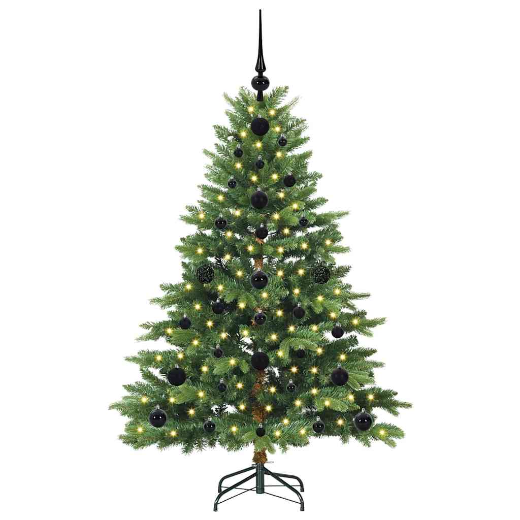 Kunstig Juletre Med 150 Led Med Stativ Grønn 120 Cm Pe Og Pvc