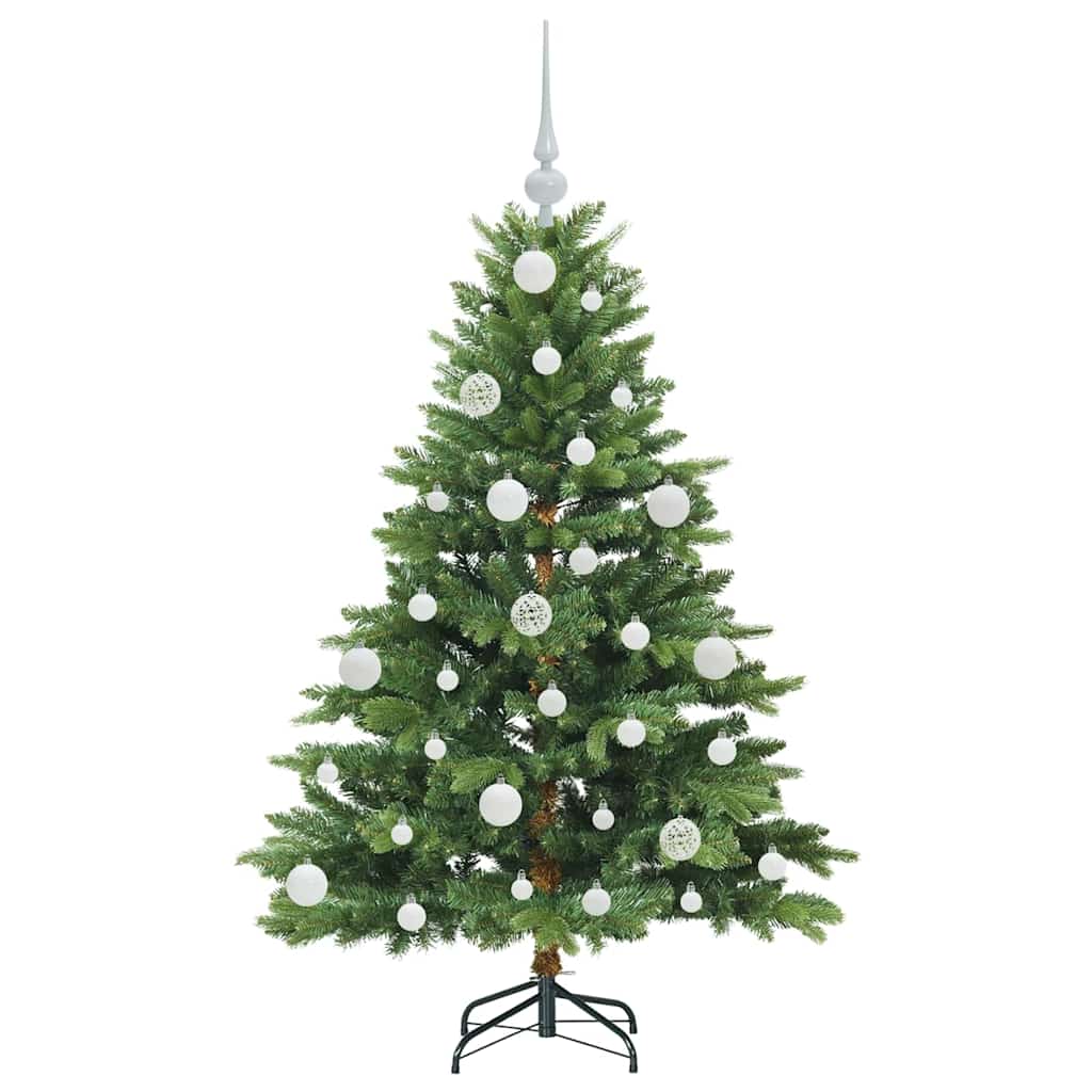 Kunstig Juletre Med 150 Led Med Stativ Grønn 120 Cm Pe Og Pvc