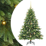 Kunstig Juletre Med 150 Led Med Stativ Grønn 120 Cm Pe Og Pvc