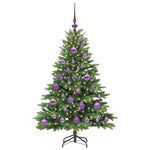 Kunstig Juletre Med 150 Led Med Stativ Grønn 120 Cm Pe Og Pvc