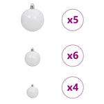 Kunstig Juletre Med 150 Led Med Stativ Grønn 120 Cm Pe Og Pvc