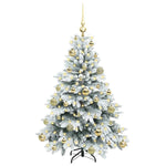 Kunstig Juletre Med 150 Led Med Stativ Grønn 120 Cm Pe Og Pvc