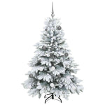 Kunstig Juletre Med 150 Led Med Stativ Grønn 150 Cm Pe Og Pvc