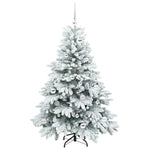 Kunstig Juletre Med 150 Led Med Stativ Grønn 150 Cm Pe Og Pvc