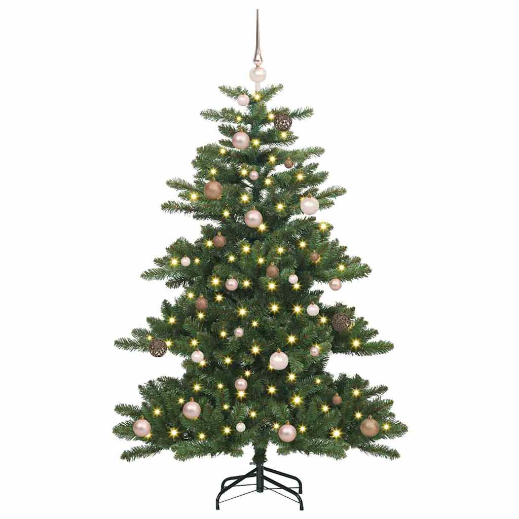 Kunstig Sammensatt Juletre Med 150 Led Med Stativ 150 Cm Pvc