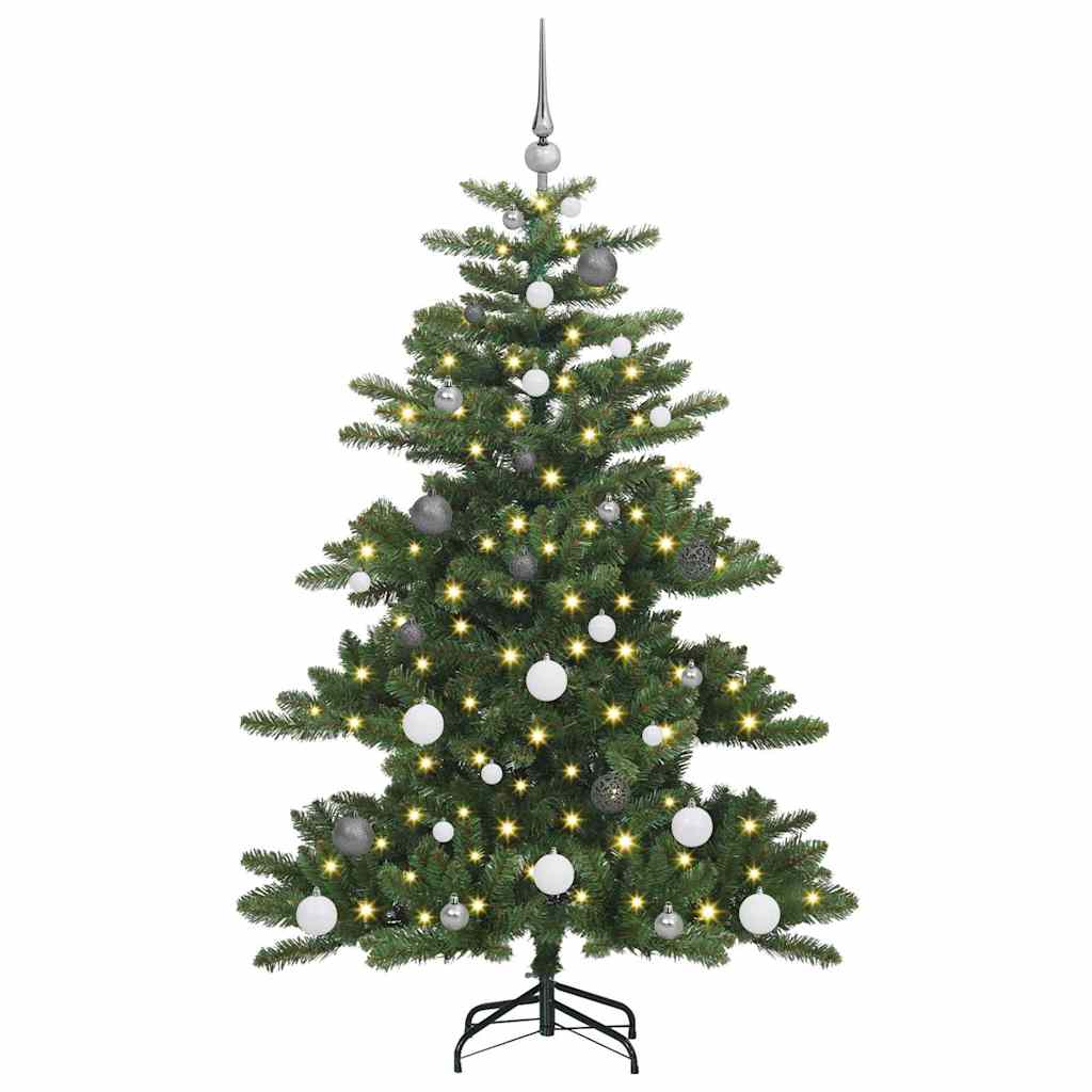 Kunstig Sammensatt Juletre Med 150 Led Med Stativ 150 Cm Pvc
