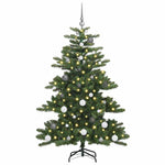 Kunstig Sammensatt Juletre Med 150 Led Med Stativ 150 Cm Pvc