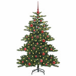 Kunstig Sammensatt Juletre Med 150 Led Med Stativ 150 Cm Pvc