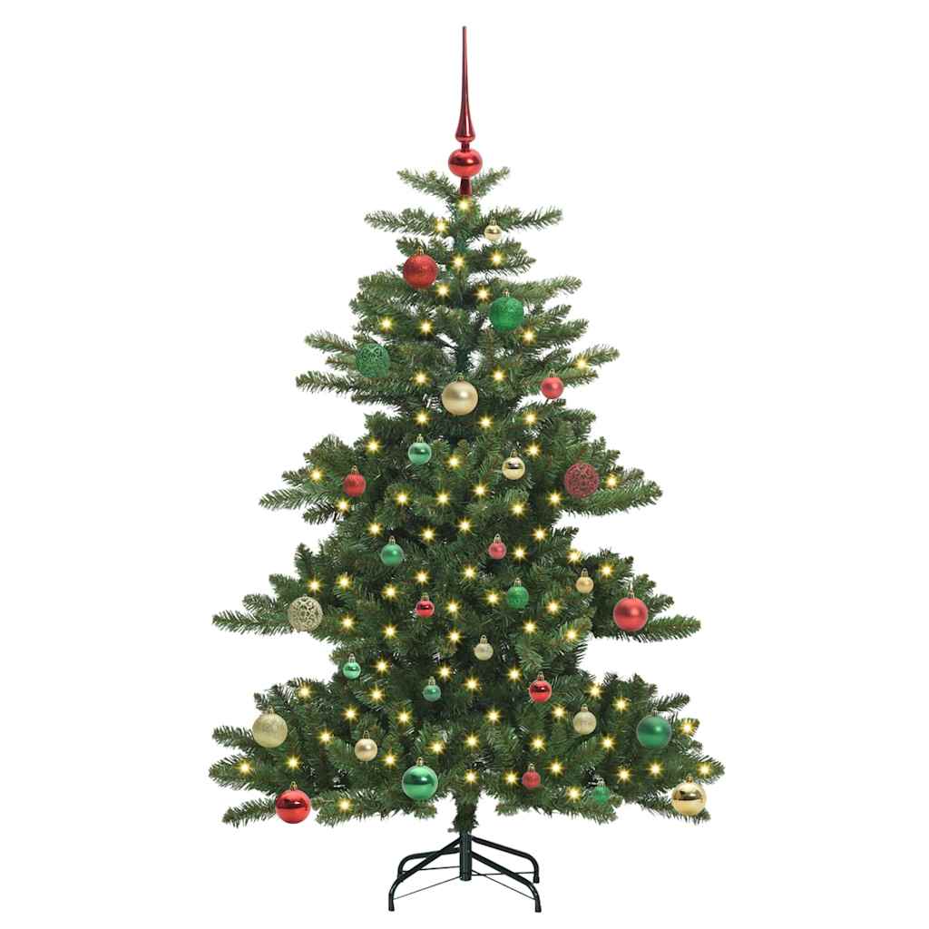 Kunstig Sammensatt Juletre Med 150 Led Med Stativ 150 Cm Pvc