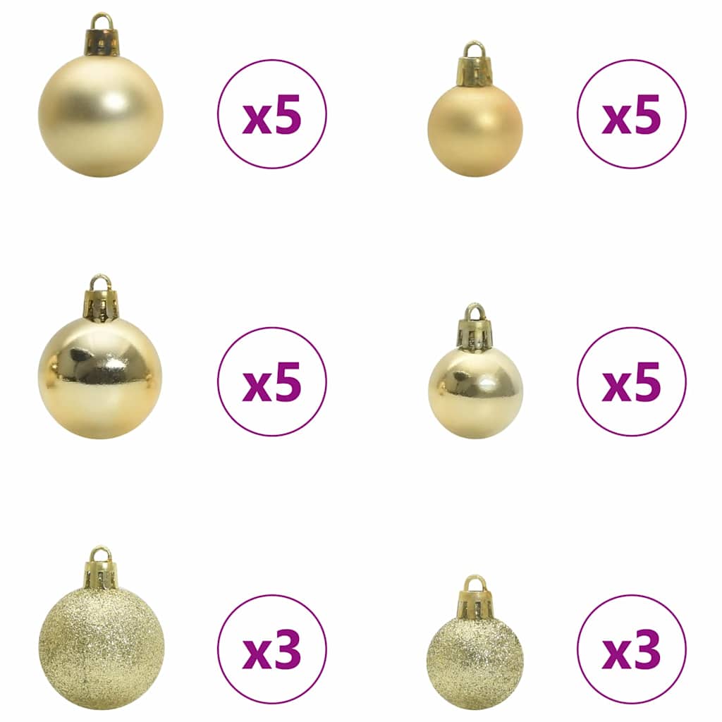 Kunstig Sammensatt Juletre Med 300 Led Med Stativ 210 Cm Pvc