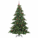 Kunstig Sammensatt Juletre Med 300 Led Med Stativ 210 Cm Pvc