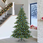 Kunstig Sammensatt Juletre Med 300 Led Med Stativ 240 Cm Pvc