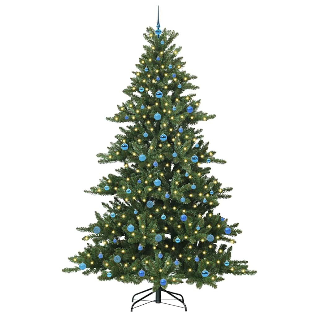 Kunstig Sammensatt Juletre Med 300 Led Med Stativ 240 Cm Pvc