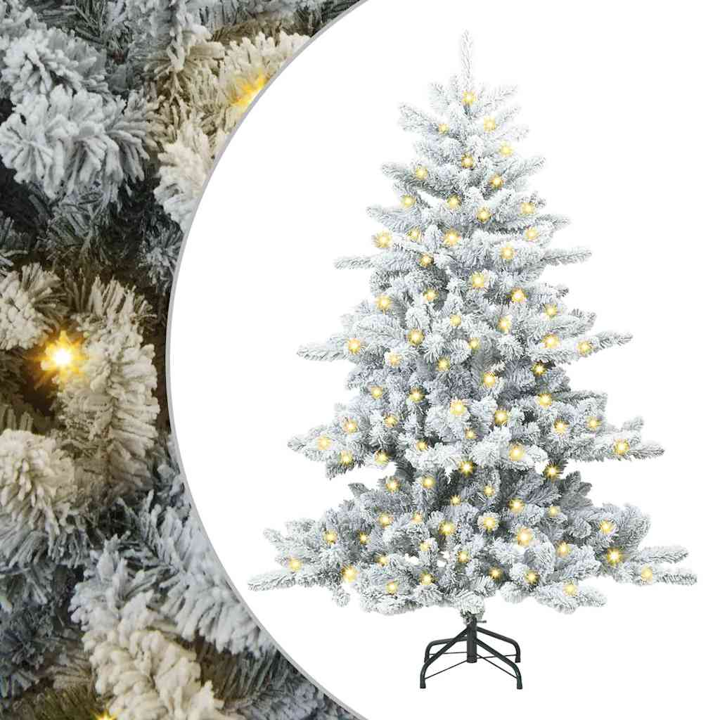 Kunstig Sammensatt Juletre Med 150 Led Med Stativ 150 Cm Pvc