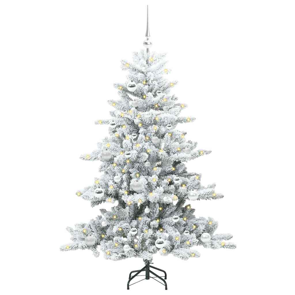 Kunstig Sammensatt Juletre Med 150 Led Med Stativ 150 Cm Pvc