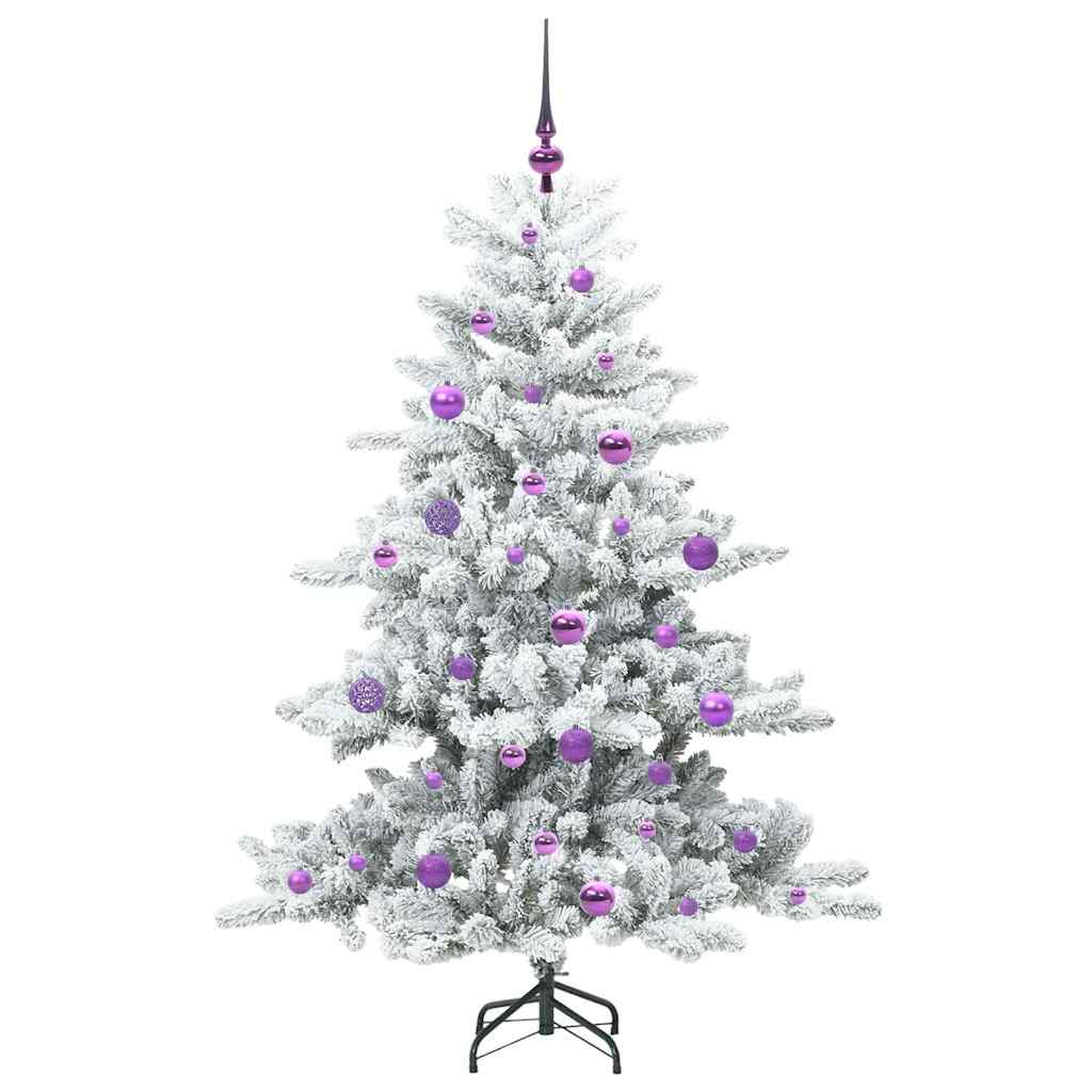 Kunstig Sammensatt Juletre Med 150 Led Med Stativ 150 Cm Pvc
