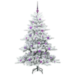 Kunstig Sammensatt Juletre Med 150 Led Med Stativ 150 Cm Pvc