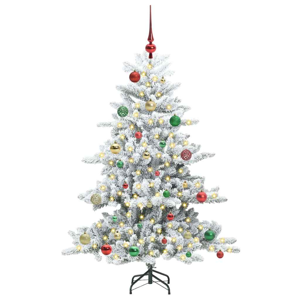 Kunstig Sammensatt Juletre Med 150 Led Med Stativ 150 Cm Pvc