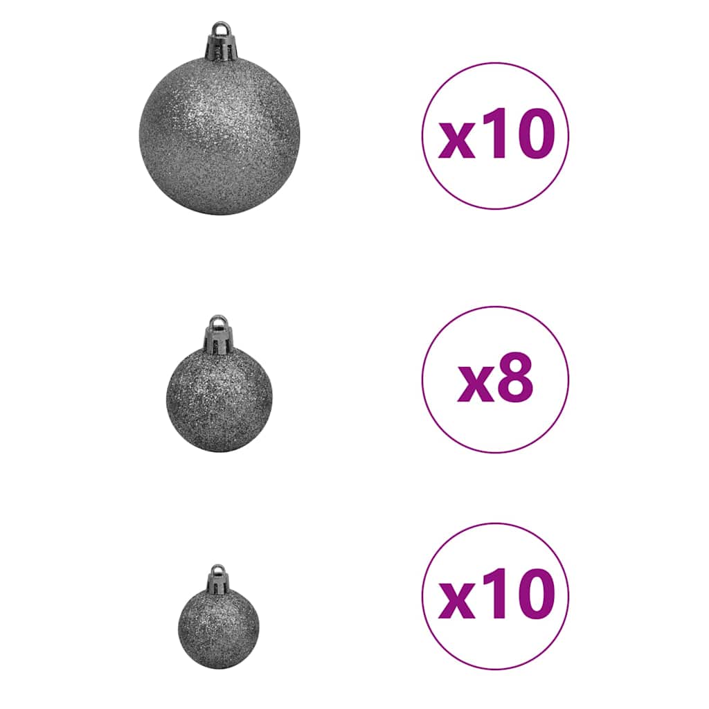 Kunstig Juletre Med 300 Led Med Stativ Grønn 210 Cm Pe Og Pvc