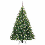Kunstig Juletre Med 300 Led Med Stativ Grønn 210 Cm Pe Og Pvc