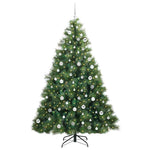 Kunstig Juletre Med 300 Led Med Stativ Grønn 210 Cm Pe Og Pvc