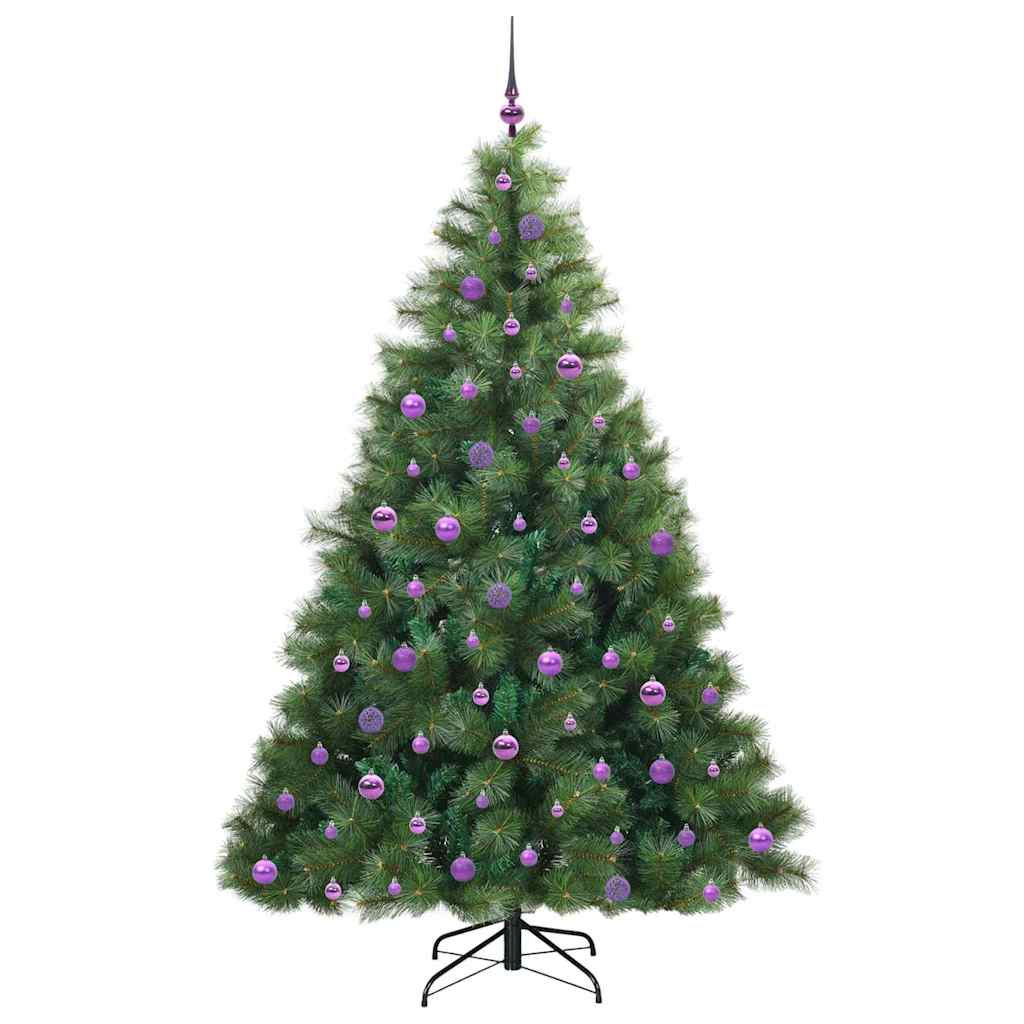 Kunstig Juletre Med 300 Led Med Stativ Grønn 210 Cm Pe Og Pvc